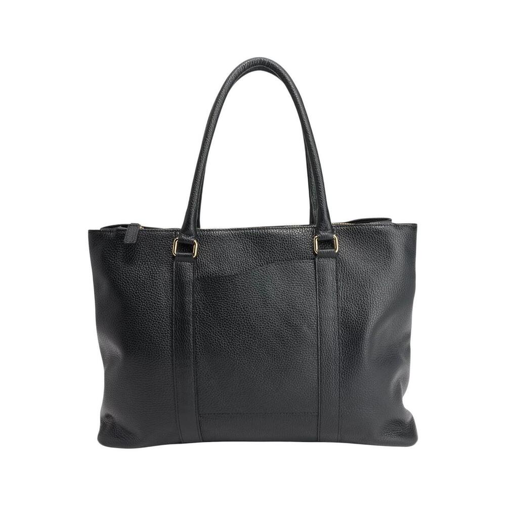 Terrida The Colorful Leather Tote Bag Black